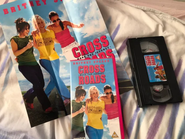Crossroads (VHS/S, 2002) Britney Spears VHS With Promotional Poster