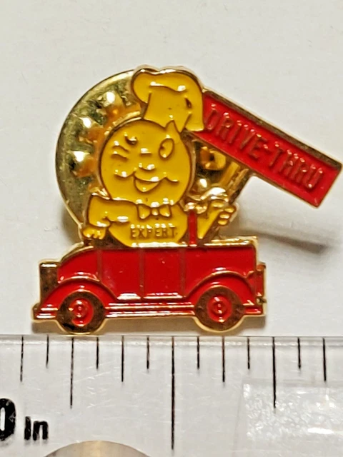 McDonald's DRIVE THRU EXPERT RED CAR Lapel Pin (041223)