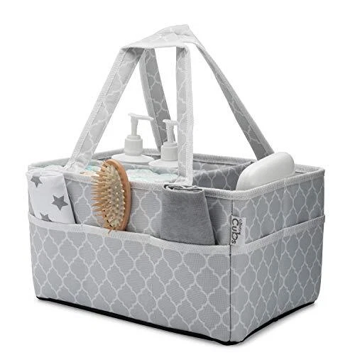 Baby Diaper Caddy Large Organizer Bag Portable Basket for Car Bedroom Travel ...