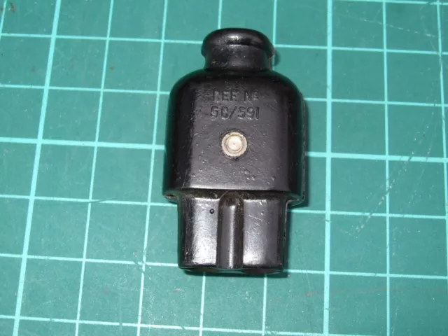 NOS WWII RAF Air Minstry 5C/591, Aircraft Mask Microphone Connector.