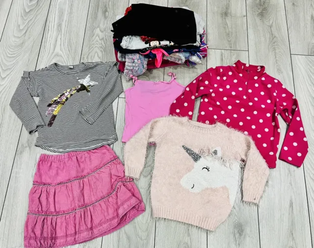 Girls Clothing Bundle Size 5-6 Years 15 Items M&S, Disney, Tu
