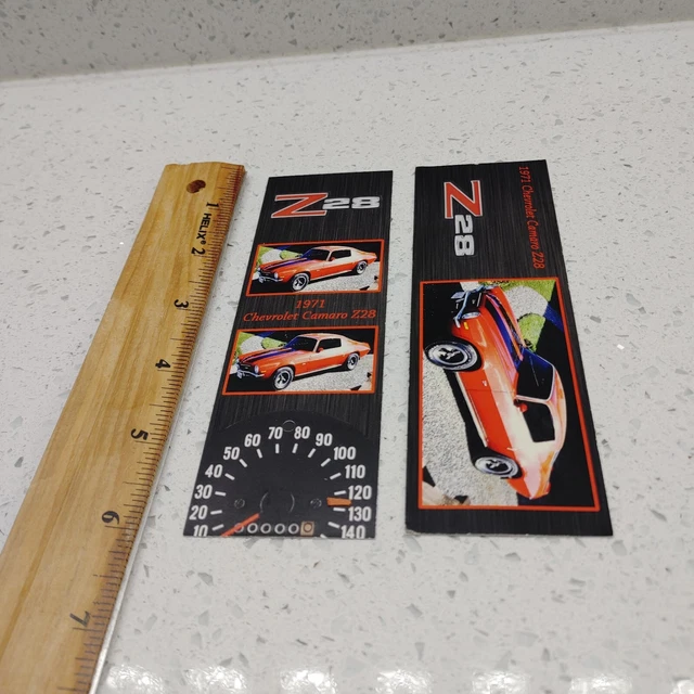 Automotive Bookmarks, quantity 2 - 1971 Chevrolet Camaro Z28