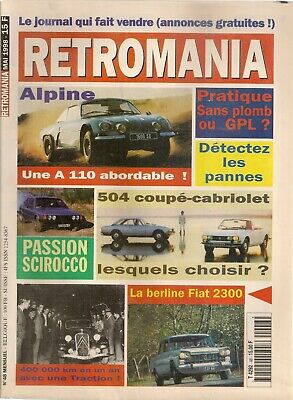 RETROMANIA N° 28 aout 1996 lancia fluvia mini cabriolet alliance alpine  DB 