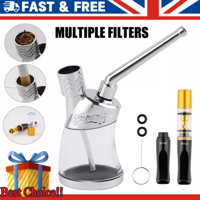 Mini Small Water Bong Herb Smoking Pipe Portable Tobacco Hookah Shisha-XMAS Gift