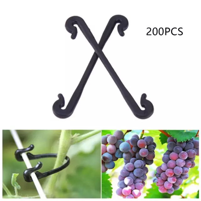 200Pcs Plant Support Clips Grow Upright Fruit Buckles Hooks