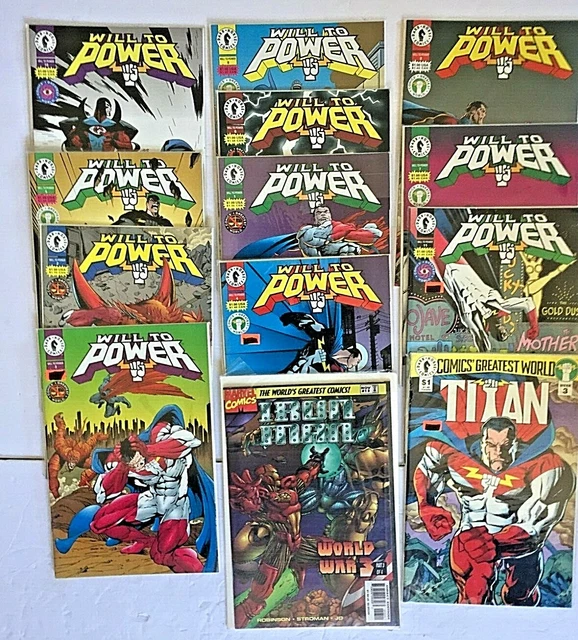 Will To Power Comic Book  Lot Of 11 Plus 2 Bonus              New Excellent