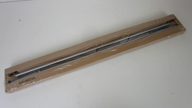 IKEA GRUNDTAL KÜCHENREGAL 80 cm Regal Edelstahl 2 Stangen Ablage