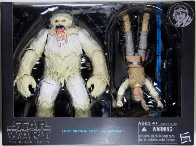 Star Wars Black Series ~ Juego de figuras de acción LUKE SKYWALKER & WAMPA ~ Hasbro