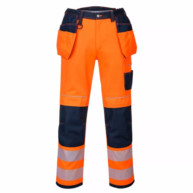 Portwest Hi Vis Holster Work Trouser - Pro PW3 Quality Hi-Viz Yellow or Orange 3