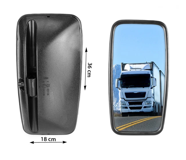 2X MIROIR POUR Mitsubishi CANTER FUSO Rétroviseur Camion 36x18cm Gauche