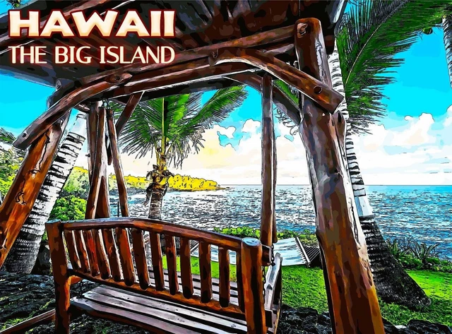 97313 Hawaii The Big Island United States America Wall Print Poster Affiche