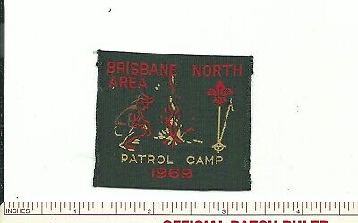 Bu Scout International Australia 1969 Brisbane Area North Patrol Camp Woven !!!!