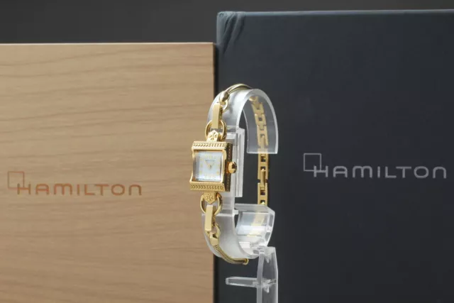 [Perfecto con caja] Hamilton H312310 Reloj clásico americano de cuarzo para...