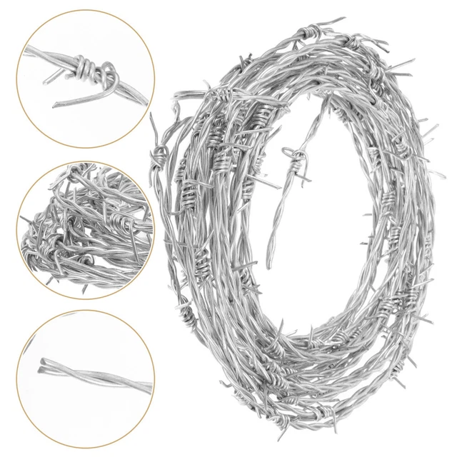 FIL DE FER Clôture Barbelé Grillage Protection Des Plantes Pour Jardin