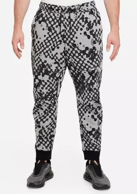 Nike Tech Fleece Camo Joggers Pants Size Small Slim Fit Grey Dd4692-070