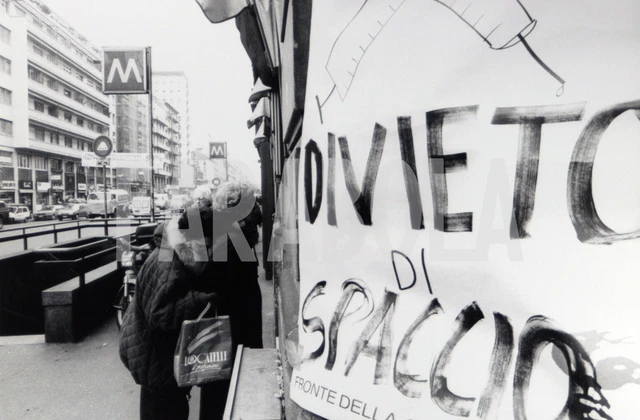 Foto vintage de archivio Manifestación Contra La de Drogas, Milán, impresión
