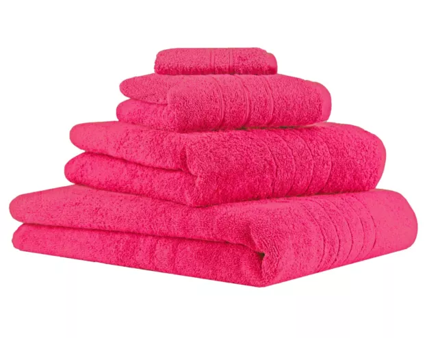 Betz Lot de 4 serviettes/Set à sauna DELUXE couleur fuchsia qualité 430 g/m²