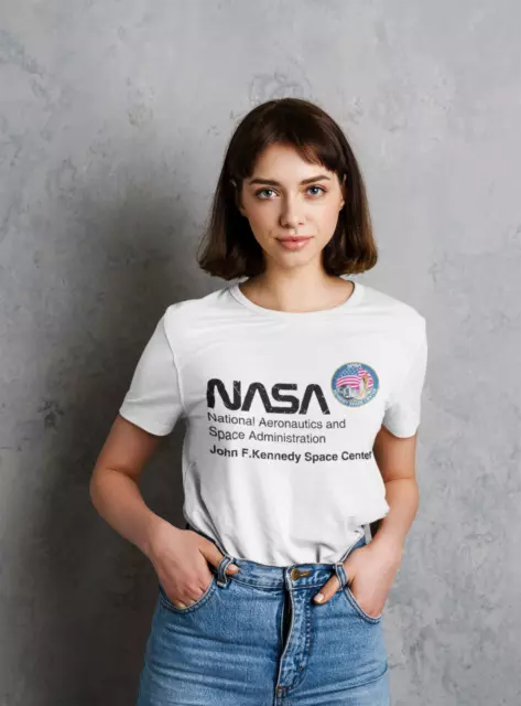 Nasa John F Kennedy Space Center T shirt %100 Cotton 3