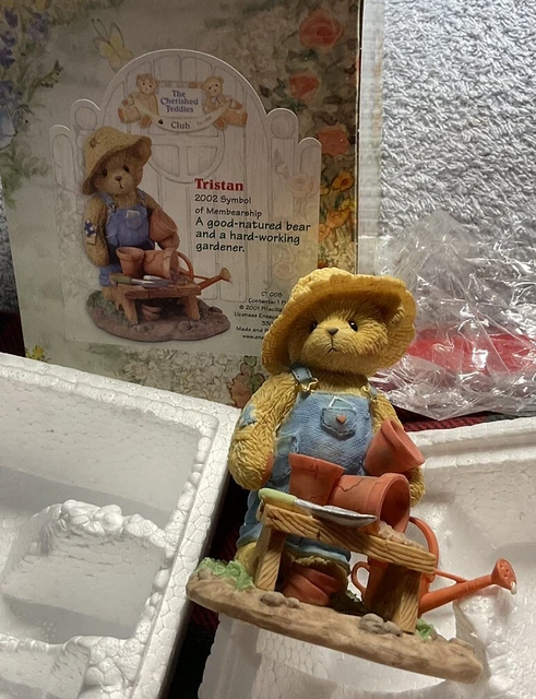 Cherished Teddies Ct 008 Tristan. Symbol Of Membearship New In Box