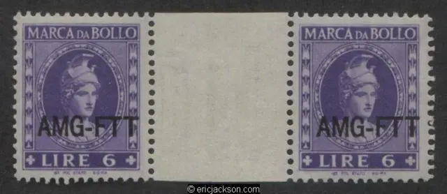 AMG Trieste Fiscal Revenue Stamp, FTT F45b1 mint, VF
