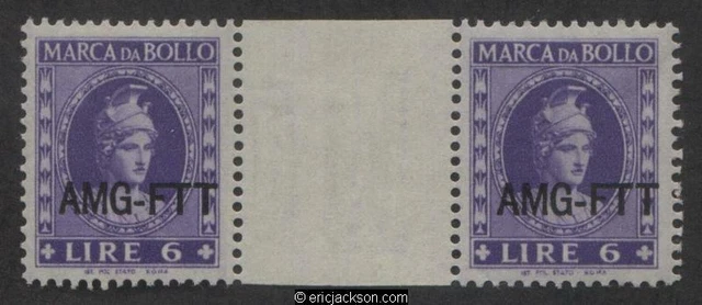 AMG Trieste Fiscal Revenue Stamp, FTT F45b1 mint, VF