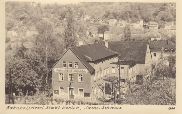 AK Bahnhofshotel Stadt Wehlen,Sächs. Schweiz