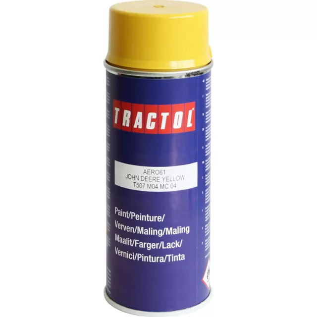 Bomboletta spray Tractol Paint da 400 ml John Deere Giallo