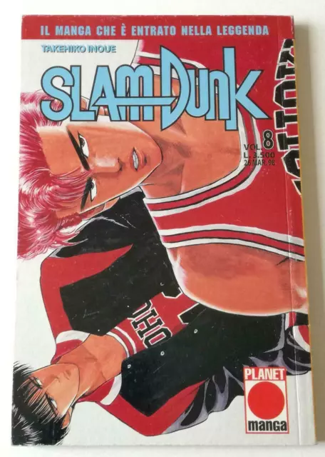 Manga Panini Comics Slam Dunk 1 ^ EDIZIONE n°8 Takehiko Inoue Bj 1998
