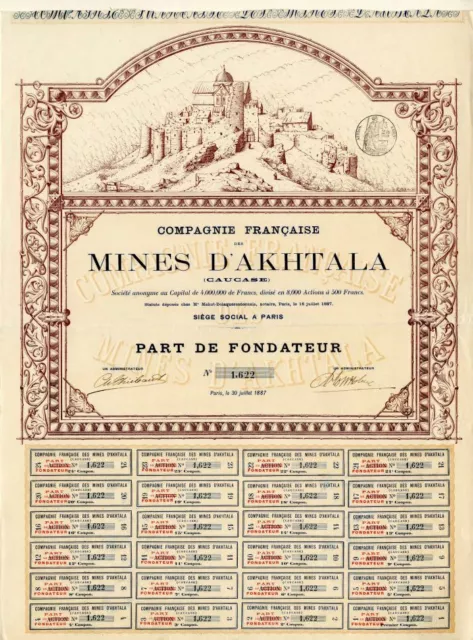 Compagnie Francaise Des Mines D'Akhtala - Foreign Stocks