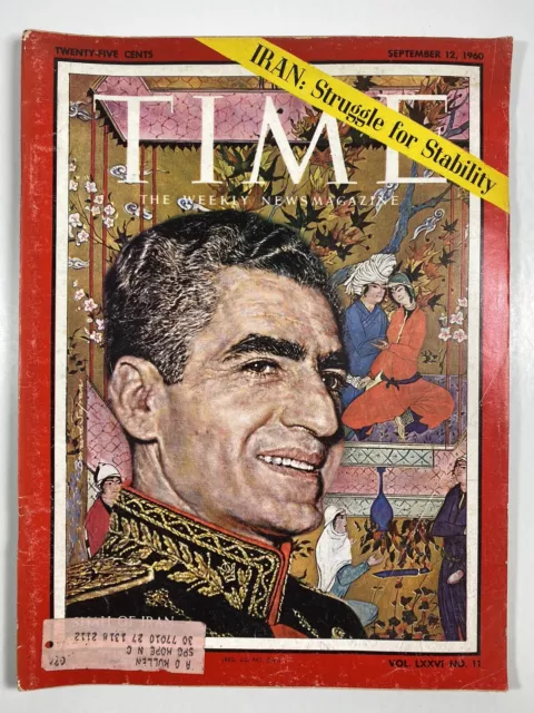 Time Magazine September 12, 1960-Shah of Iran-full magazine