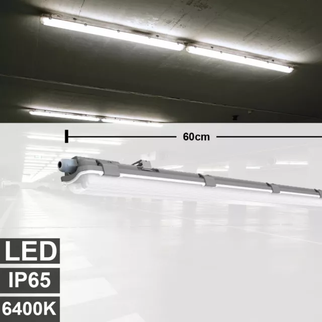 LED LAMPE DE Plafond Humide Espace Atelier Garage Salle Bain Tubes  Éclairage EUR 39,46 - PicClick FR