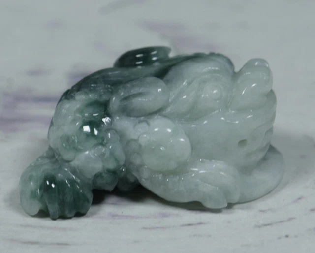 Certified Natural Genuine Type A Jadeite Jade FINE Pendant Toad 招财金蟾 ANI 3760181