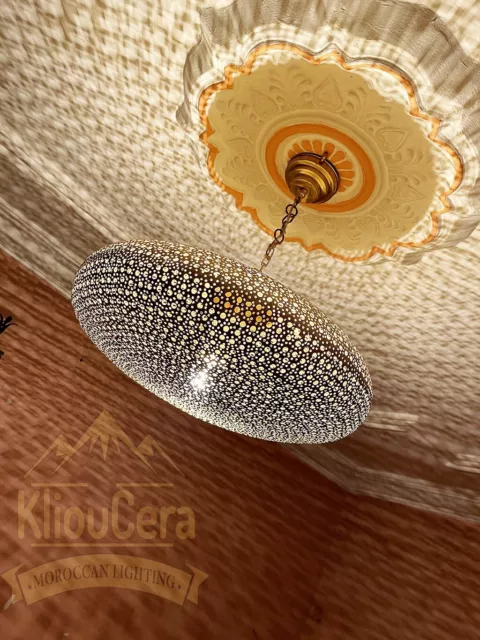 Moroccan Pendant Light - Brass Ceiling light fixture - Lampshades chandelier