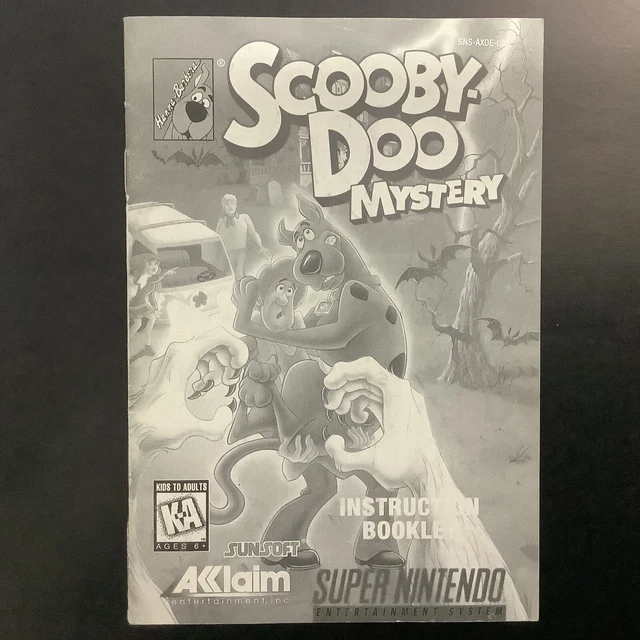 scooby-doo-mystery-snes-super-nintendo-instruction-manual-only-6-99-picclick