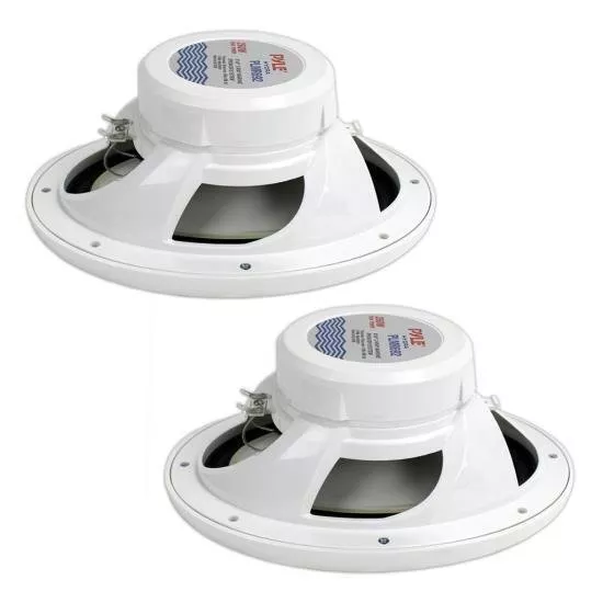 Pyle Pair 6x9" White Waterproof 2-Way Boat Marine Audio Outdoor Stereo Speakers 3