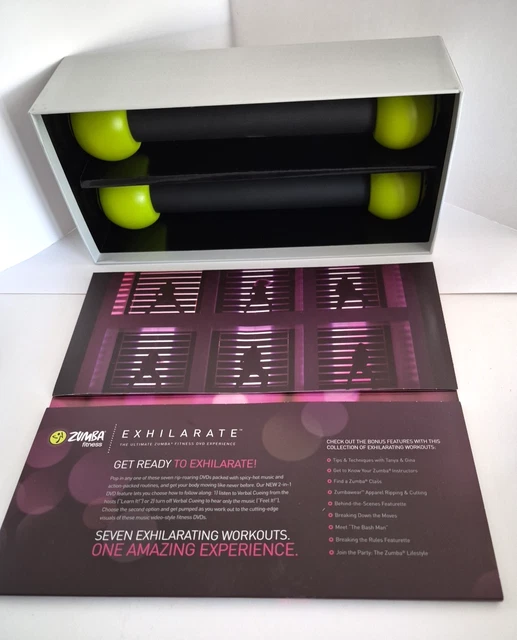 ZUMBA FITNESS EXHILARATE Body Shaping System 7 DVD Set + Toning