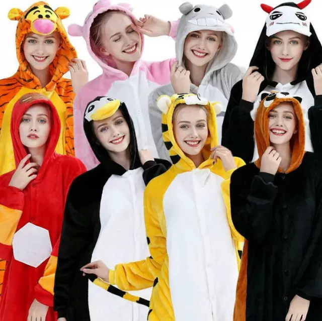 2023 Pigiama Pile Uomo Donna Pile Kigurumi Onsies Adulti Animale Unico pezzo