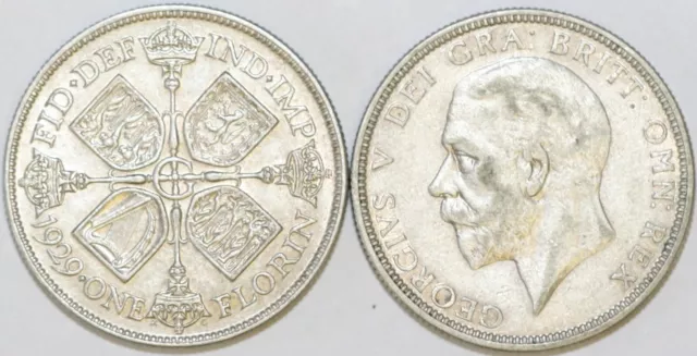 1928 to 1936 George V Silver Florin Second Design Your Choice of Date / Year 2