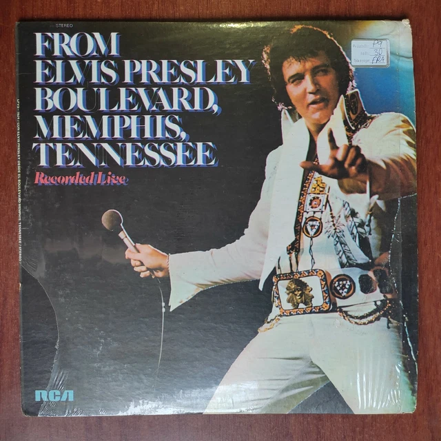 Elvis Presley – From Boulevard, Memphis, Tennessee [1976] Vinyl LP Recorded Live