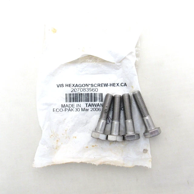 Sea Doo OEM M8x35 Hexagon Hex Cap Screws Bolts 207083560 Set of 4