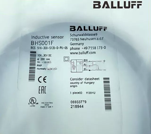 1pcs New For BALLUFF BES 516-300-S135-D-PU-05 proximity switch