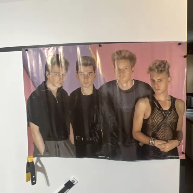 Depeche Mode 1985 Poster Vintage Anabas Printed In England UK 24” x 35” New Wave