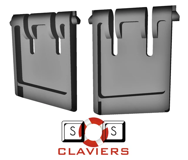 Pieds De Rechange Pour Clavier Gamer Logitech G713 - Couleur Blanc - Référence YU0077 - Neuf Fabriqué En France