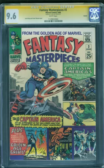 Fantasy Masterpieces Captain America 3 CGC SS 9.6 Stan Lee Signed Boston Rare 8