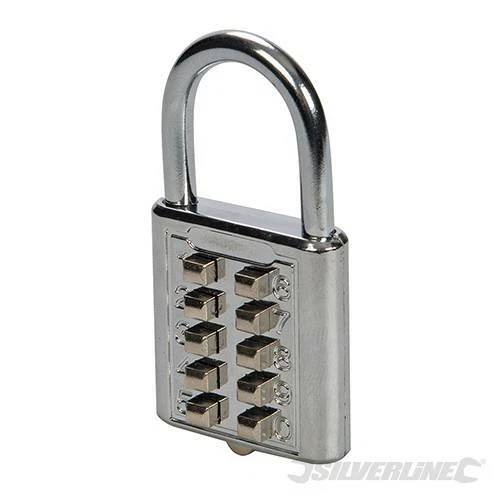 Silverline Numérique Combinaison Cadenas 10-Digit 38mm -960640