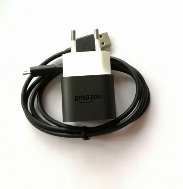 EU 5W PowerFast AC Adapter Charger + Micro USB data cable For Amazon Kindle Fire