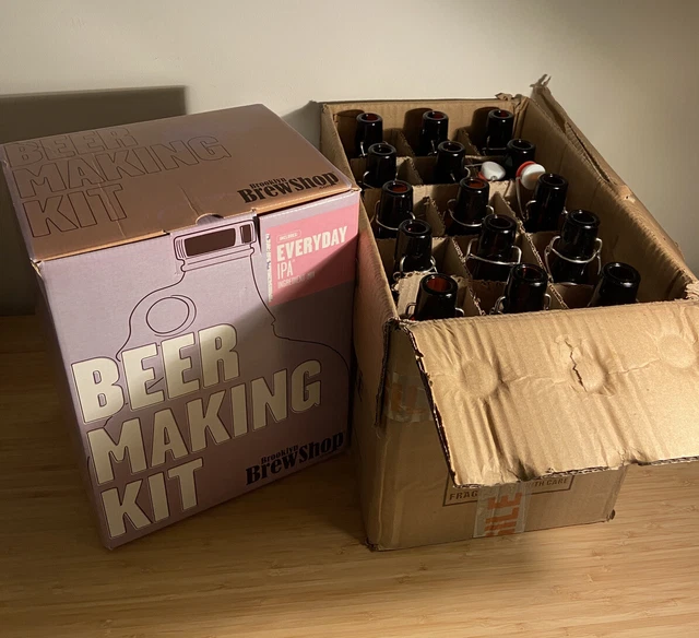 Kit de elaboración de cerveza Brooklyn Brewshop Everyday IPA alcohol elaboración casera + botellas de cerveza