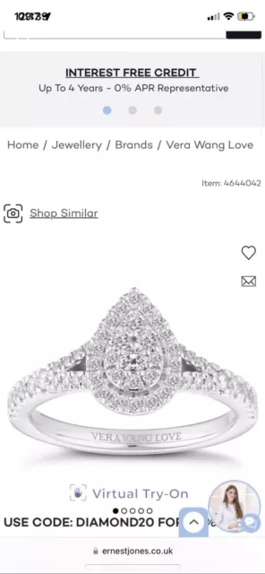 Vera wang sales platinum ring