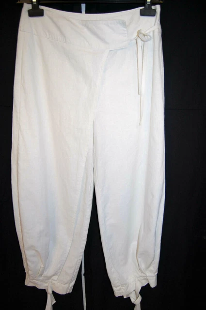 Pantacourt Blanc Stretch Femme T 36/38 - Coton élasthanne, Fabrication Française, Neuf