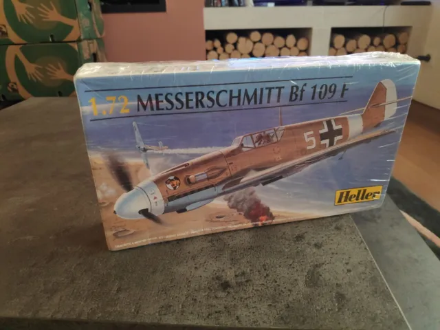 1/72 Heller 80232 Kit Maquette Avion Ww2 Messerschmitt Bf 109F Modelisme Mib